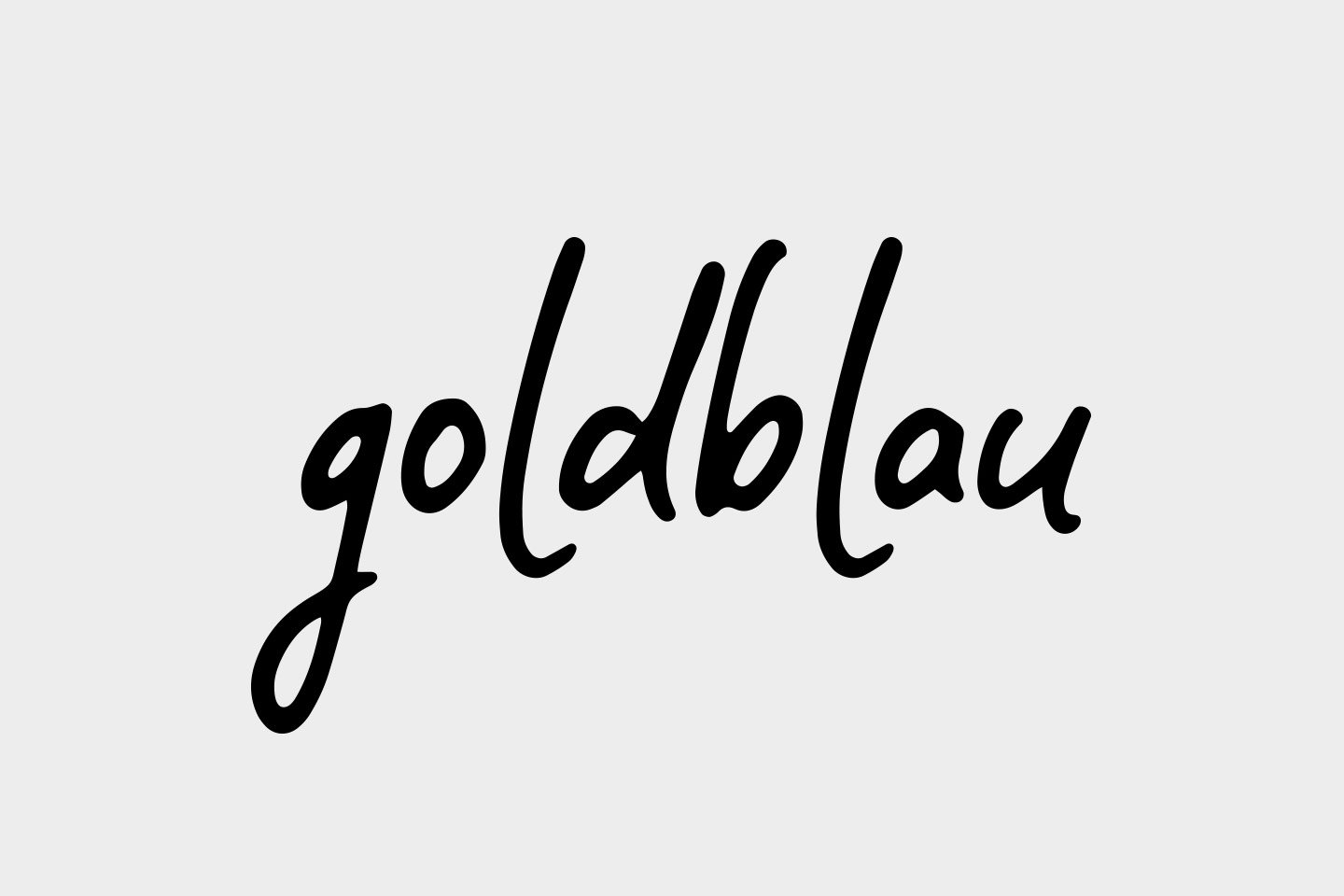 Logo Design goldblau