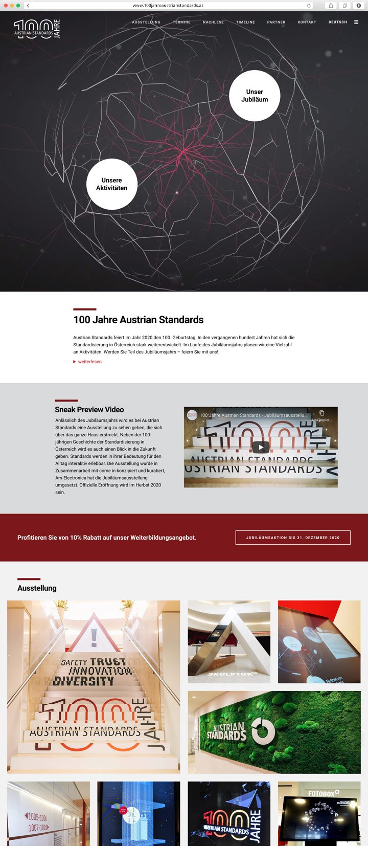 Website Austrianstandards Screenshot