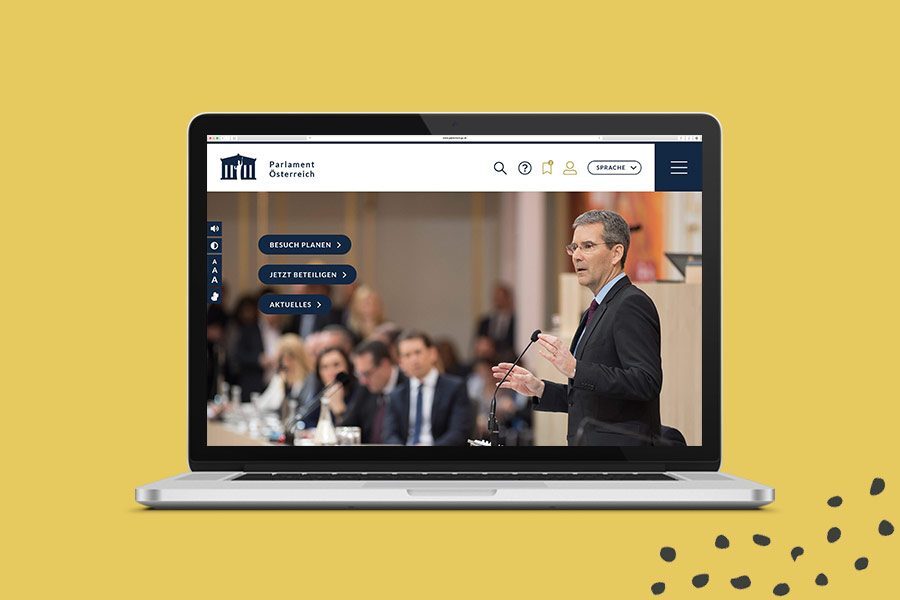 Website Relaunch Parlament Österreich